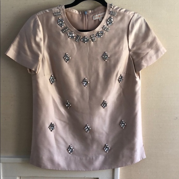 Tory Burch Tops - Tory Burch Pink Jewel Blouse